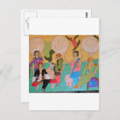 キャットパジャマパーティー ポストカード (正面/裏面)