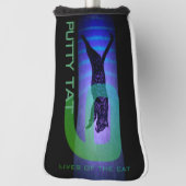 キャットパターカバーの9人暮らし ゴルフヘッドカバー (回転90)