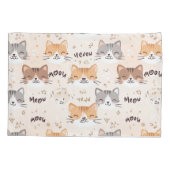 キャットパターン枕カバー 枕カバー (裏面)