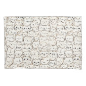 キャットパターン枕カバー 枕カバー (正面)