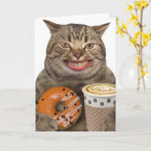 キャットパパのお父さんのデイカード カード (黄色い花)