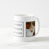 キャットパパデューファカスタムザー文字2-フォト コーヒーマグカップ (正面右)