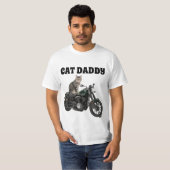 キャットパパパパバイクもしくは自転車に乗る人MENS Tシャツ (正面フル)