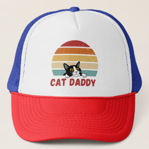 キャットパパヴィンテージキャット80sレトロスタイル 男性へ キャップ