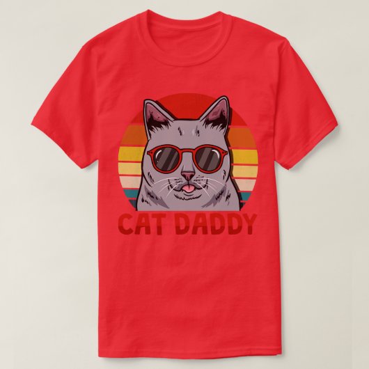 キャットパパ父の日 Tシャツ (デザイン正面)