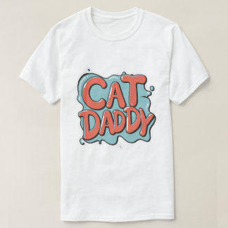 キャットパパ、猫好き父親ペットパパ動物キャットパパ Tシャツ