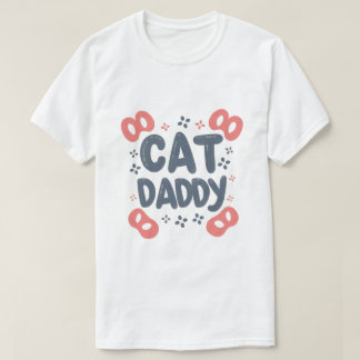 キャットパパ、猫好き父親ペットパパ動物キャットパパ Tシャツ