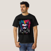 キャットパンクカラフル Tシャツ (正面フル)