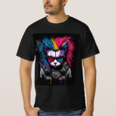 キャットパンクカラフル Tシャツ (正面)
