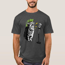 キャットパンク おもしろ グラフィックTシャツ Tシャツ