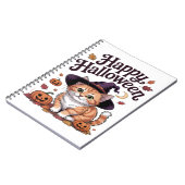 キャットパンプキンハッピーハローウィン ノートブック (左側)