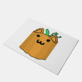 キャットパンプキンハロウィーンステッカー ドアマット (アングル)