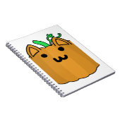 キャットパンプキンハロウィーンステッカー ノートブック (右側)