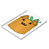 キャットパンプキンハロウィーンステッカー ノートブック (左側)
