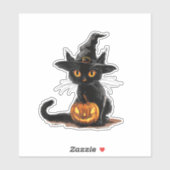 キャットパンプキンハロウィーン シール (シート)