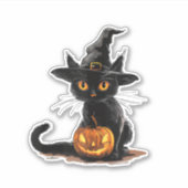 キャットパンプキンハロウィーン シール (正面)