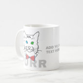 キャットパーのカスおもしろいタマイズ コーヒーマグカップ (正面左)