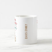 キャットパーソナライズされたおもしろい・メリー・クリスマス・マグカップ コーヒーマグカップ (中央)