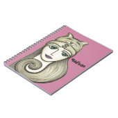 キャットパーソナライズされたハグ手帳 ノートブック (左側)