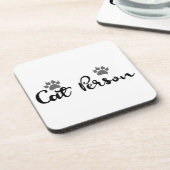 キャットパーソンタイポグラフィアート コースター (左側)