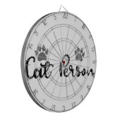 キャットパーソンタイポグラフィアート ダーツボード (正面左)