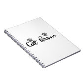 キャットパーソンタイポグラフィアート ノートブック (右側)