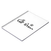 キャットパーソンタイポグラフィアート ノートブック (左側)