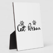 キャットパーソンタイポグラフィアート フォトプラーク (側面)