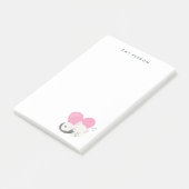 キャットパーソン文字かわいい白い子ネコちゃん寝る ポストイット (アングル)