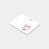 キャットパーソン文字かわいい白い子ネコちゃん寝る ポストイット (アングル)