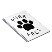 キャットパーパープルポープリント ノートブック (右側)