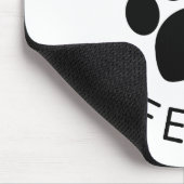 キャットパーパープルポープリント マウスパッド (コーナー)