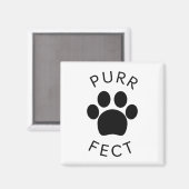 キャットパーパープルポープリント マグネット (正面/裏面)