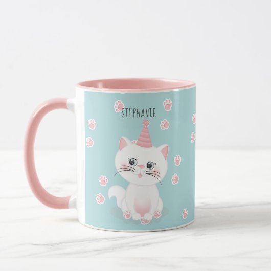キャットパーフェクトデイ誕生日 マグカップ (左)