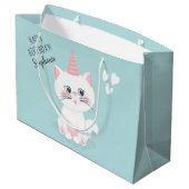 キャットパーフェクトデイ誕生日 ラージペーパーバッグ (裏面アングル)