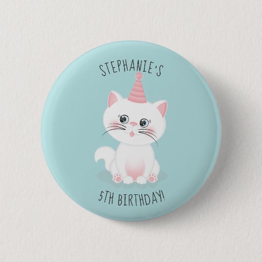 キャットパーフェクトデイ誕生日 缶バッジ (正面)