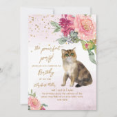 キャットパーフェクトパワティ2歳の誕生日 招待状 (正面)
