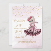 キャットパーフェクトパワティ(パーティー)ガール2歳 招待状 (正面)