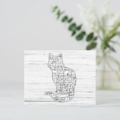 キャットヒエログリフィクスポストカード ポストカード (スタンド正面)