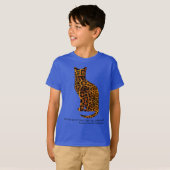 キャットヒョウ引用文ニャー Tシャツ (正面フル)