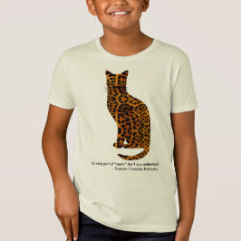 キャットヒョウ引用文ニャー Tシャツ