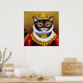 キャットビクトリアンクイーン ポスター (キッチン)