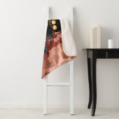 キャットビックバイパンプキンハロウィーンおもしろいキャラクター シェルパブランケット (インサイチュ)