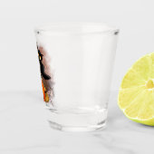 キャットビックバイパンプキンハロウィーンおもしろいキャラクター ショットグラス (右)