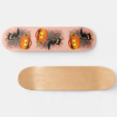 キャットビックバイパンプキンハロウィーンおもしろいキャラクター スケートボード (横)