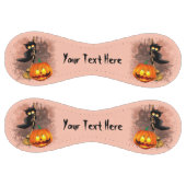 キャットビックバイパンプキンハロウィーンおもしろいキャラクター ソフトボール (パネル)