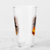 キャットビックバイパンプキンハロウィーンおもしろいキャラクター タンブラーグラス (右)