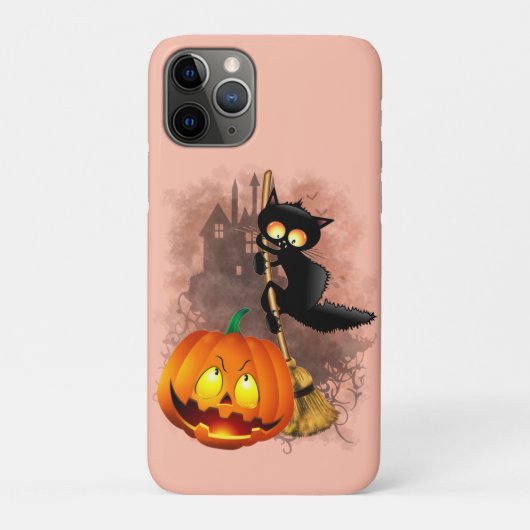 キャットビックバイパンプキンハロウィーンおもしろいキャラクター Case-Mate iPhoneケース (裏)