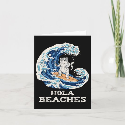 キャットビーチ日本のホラキャットサーフィン カード (正面)