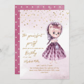キャットピュアフェクトパーティーガール2nd誕生日 招待状 (正面/裏面)